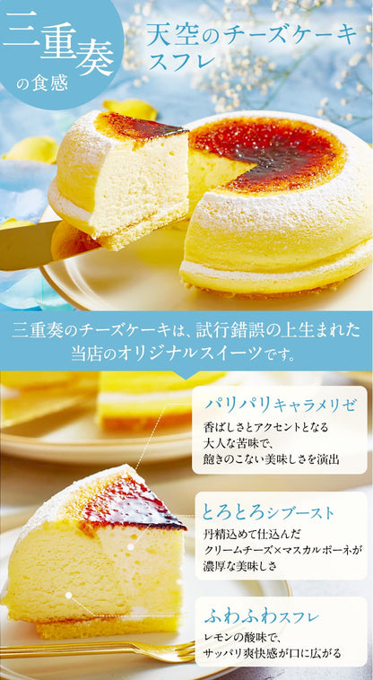 【 父の日 2023 】 天空のチーズケーキ スフレ ショコラ 食べ比べ セット スイーツ 2023 ギフト プレーン ショコラ ふわふわ 濃厚 シブースト ふわとろ フロマージュ お礼 ギフト プレゼント 贈り物