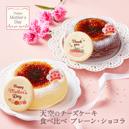 【 父の日 2023 】 天空のチーズケーキ スフレ ショコラ 食べ比べ セット スイーツ 2023 ギフト プレーン ショコラ ふわふわ 濃厚 シブースト ふわとろ フロマージュ バースデー 誕生日 お礼 ギフト プレゼント