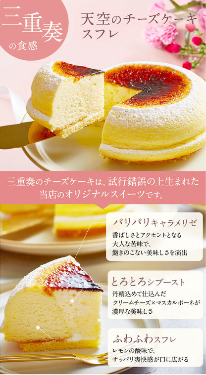 【 父の日 2023 】 天空のチーズケーキ スフレ ショコラ 食べ比べ セット スイーツ 2023 ギフト プレーン ショコラ ふわふわ 濃厚 シブースト ふわとろ フロマージュ バースデー 誕生日 お礼 ギフト プレゼント