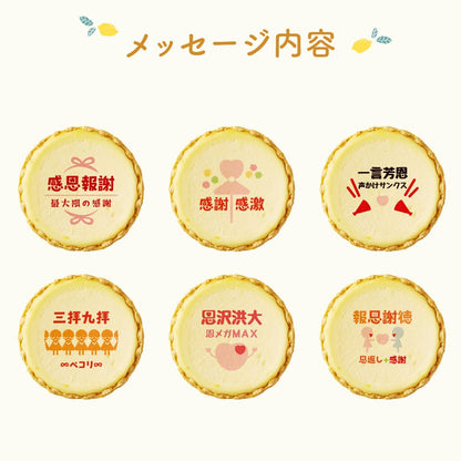 四字熟語 感謝シリーズ メッセージ 2023 チーズタルト チーズケーキ タルト フロマージュ イラスト プリント スイーツ 退職・休職・転勤 退職時のご挨拶用 プチギフト お取り寄せスイーツ 通販 贈り物 人気 贈り物 おすすめ 有名