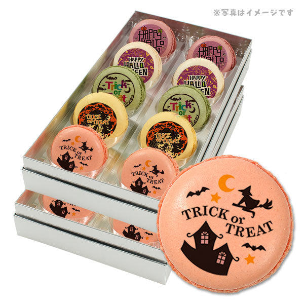 ハロウィン お菓子 メッセージマカロン ハッピーハロウィンパーティナイト 人気の5つのフレーバーで美味しい セット 手作り スイーツ ギフト